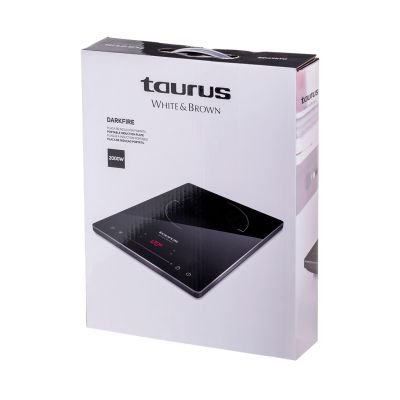 9. Taurus Darkfire Induktionskochfeld | 2000 W | 3-Stunden-Timer | Touch-Bedienung | Schwarz