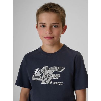 3. Jungen-T-Shirt mit Print im Regular Fit 4F 4FJRAW26TTSHM4349-22S