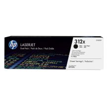 HP 312X 2er-Pack Original LaserJet Tonerkartuschen mit hoher Reichweite, Schwarz