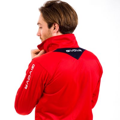 10. Givova Tuta Visa TR018 1210 Trainingsanzug Rot/Schwarz