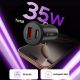 5. Tech-Protect CC02 35W Kfz-Ladegerät mit 2 USB-C- und USB-A-Anschlüssen – Schwarz