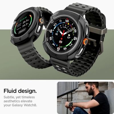 9. Spigen Liquid Air Case für Samsung Galaxy Watch 8 Classic 46 mm – Schwarz