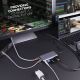 5. Lindy 43323 Dockingstation, kabelgebunden, USB 3.2 Gen 1 (3.1 Gen 1), Typ-C, Schwarz, Grau