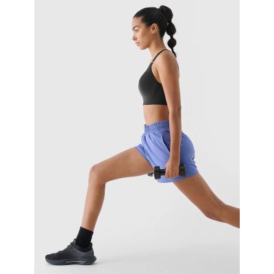 4. Schnelltrocknende Trainingsshorts für Damen 4F 4FWAW24TFSHF705-31S