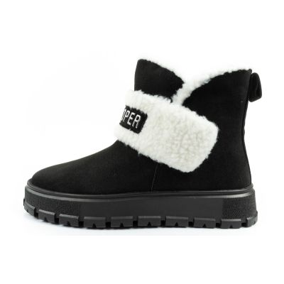 2. Lee Cooper Damen Stiefel Winterstiefel modisches Schaffell isoliertes Leder