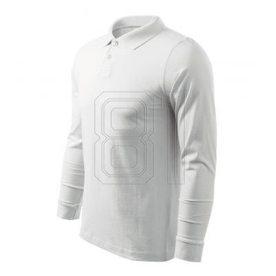 Malfini Single J. LS M MLI-21100 weißes Poloshirt
