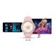 19. VELTORI VT360-1 Damen-Smartwatch, pinkes Silikonarmband