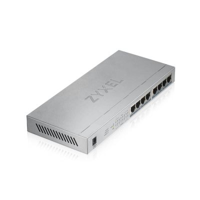 5. Zyxel GS1008-HP 8p PoE-Switch (PoE+: 8) 60W Unmanaged Gigabit