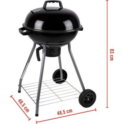 2. GARDEN GRILL REX STAHLKUGEL 46CM MIT ASCHENBECHER