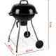 2. GARDEN GRILL REX STAHLKUGEL 46CM MIT ASCHENBECHER