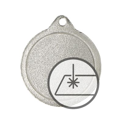 2. Medaille mit Gravur auf Laminat