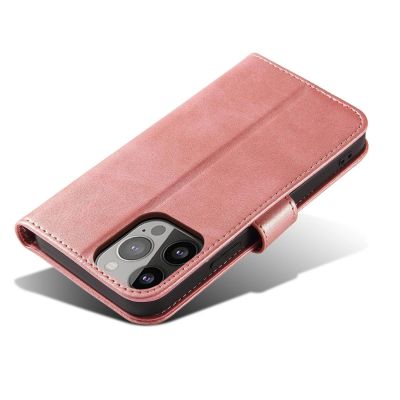 5. Magnethülle für Samsung A15 mit Klappe und Geldbörse – rosa