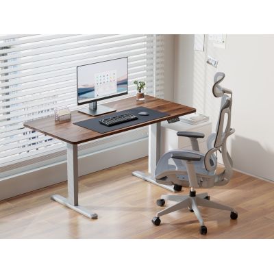 4. Equip 650813 Stehtischgestell, elektrisch betrieben, 2 Beine, Grau