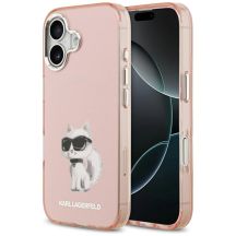 Karl Lagerfeld IML Aquarelle Choupette & Logo MagSafe iPhone 17 Hülle - Rosa