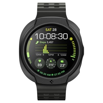 4. Spigen Liquid Air Case für Samsung Galaxy Watch 8 40 mm – Mattschwarz
