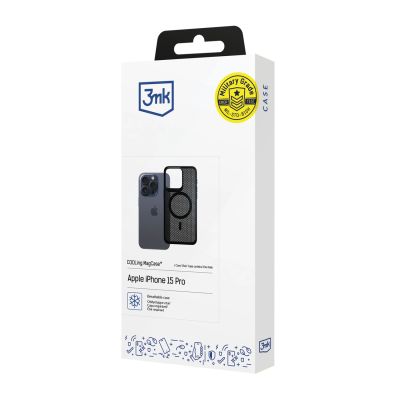 5. 3mk COOLing MagCase Case für Apple iPhone 15 Pro - Schwarz