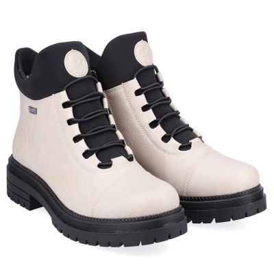 45. Wasserdichte, komfortable Damen-Winterstiefeletten in Beige Rieker Y3163-60