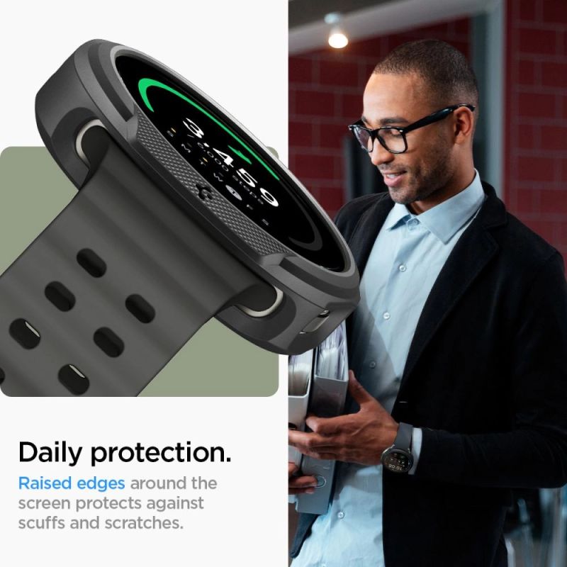 10. Spigen Liquid Air Case für Samsung Galaxy Watch 8 40 mm – Mattschwarz