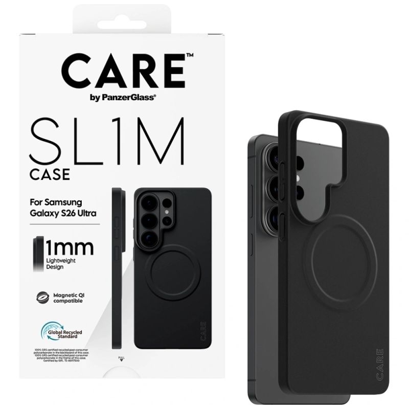 4. CARE by PanzerGlass SL1M Hülle für Samsung Galaxy S26 Ultra - Schwarz
