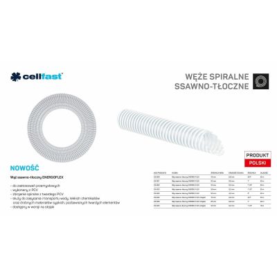 Saug- und Druckschlauch für Pumpen 25 mm x 20 m, farblos, ENERGO-FLEX, auf Ständer