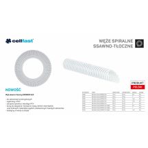 Saug- und Druckschlauch für Pumpen 25 mm x 20 m, farblos, ENERGO-FLEX, auf Ständer