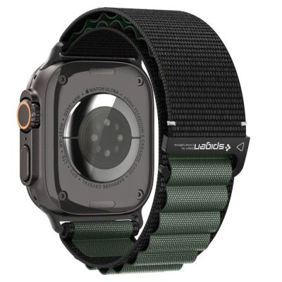 2. Armband Spigen WBF1 Armband für Apple Watch 44 / 45 / 46 / 49 mm - Schwarz und Grün