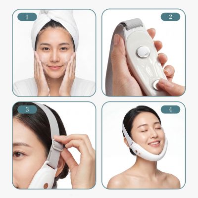 9. Belleskin by MAXGROOM M-170 EMS LED Gesichts- und Kinnmassagegerät – Weiß