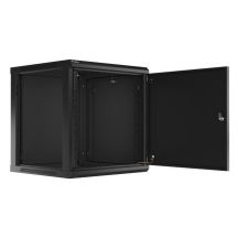 Lanberg WF01-6612-00B 12HE Rack-Wandschrank Schwarz