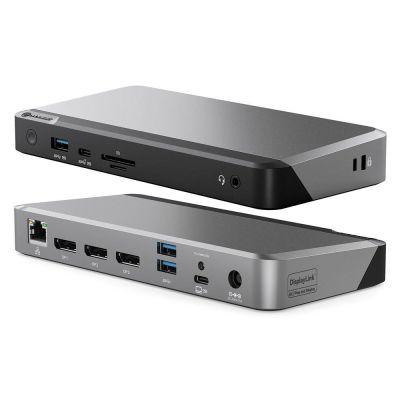 ALOGIC DX3 Kabelgebundener USB 3.2 Gen 1 (3.1 Gen 1) Typ-C Laptop, Schwarz, Grau