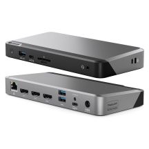 ALOGIC DX3 Kabelgebundener USB 3.2 Gen 1 (3.1 Gen 1) Typ-C Laptop, Schwarz, Grau