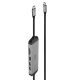 6. Lindy 43326 Dockingstation, kabelgebunden, USB 3.2 Gen 1 (3.1 Gen 1), Typ-C, Schwarz, Grau