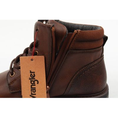 5. Wrangler Herrenschuhe George Stiefeletten, braune Stiefeletten mit Reißverschluss