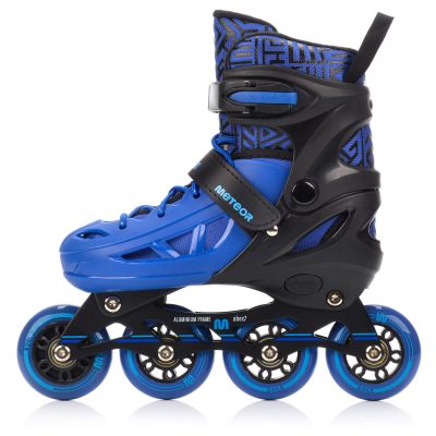 2. Meteor S 30-33 Loky Rollschuhe Schwarz/Blau