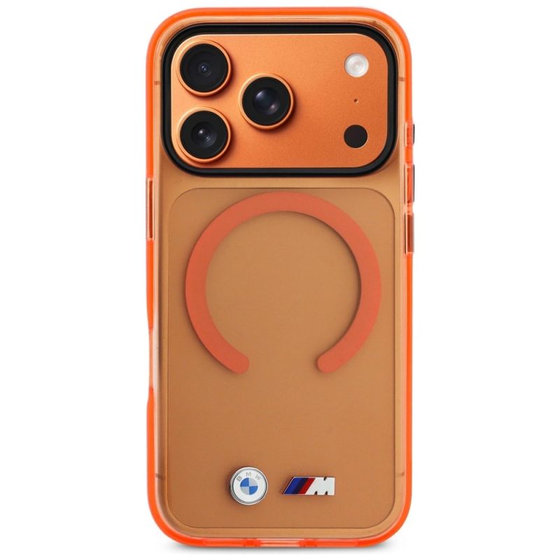 3. BMW M IML MagSafe Hülle mit Metalllogos für iPhone 17 Pro – Pro Orange