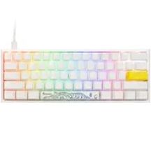 Ducky One 2 Pro Mini White Edition Gaming Tastatur, RGB LED - Cherry Blue (US)