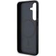 7. DKNY Leather Pattern Metal Logo MagSafe-Hülle für Samsung Galaxy S24+ – Schwarz