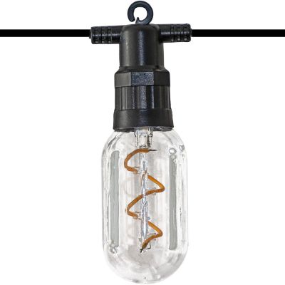 2. Party-Lichterkette für den Außenbereich, 12 Spiralen, 12 LED-Lampen, 6,3 m, 230 V