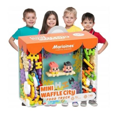 6. Marioinex Mini-Waffel-Bausteine – Stadt: Imbisswagen, 148 Teile
