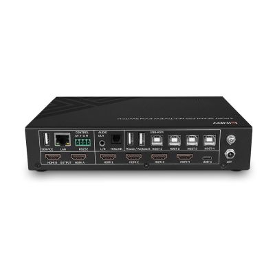 2. LINDY 5-Port KVM-Switch mit nahtloser Multiview-Funktion, 4 HDMI-Anschlüssen und 1 USB Typ C-Anschluss