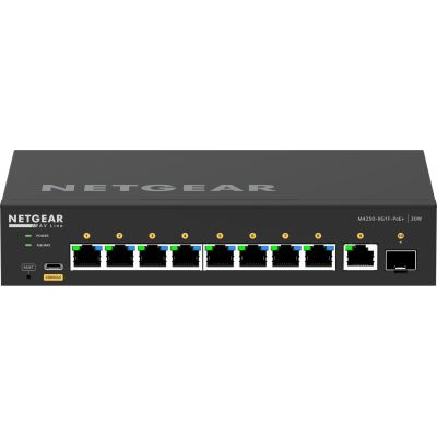 7. Managed Gigabit-Switch Netgear M4250-9G1F (GSM4210PD), 10 Ports, PoE 110 W (PoE+: 8 Ports)