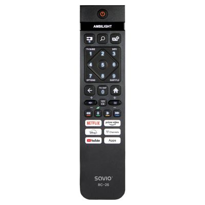 SAVIO Universalfernbedienung/Ersatzfernbedienung für Philips Smart-TV RC-26