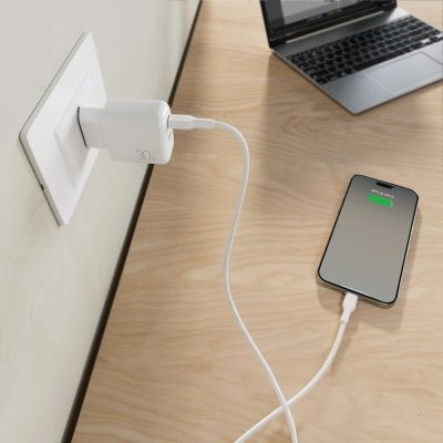 8. Puro PROLITE 30W USB-A / USB-C Wandladegerät + USB-C - USB-C Kabel 1,2m - weiß