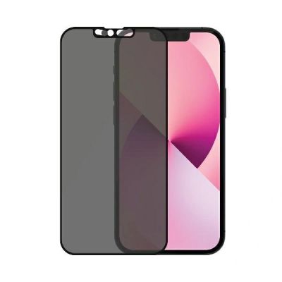 3. PanzerGlass E2E Mikrofrakturiertes gehärtetes Glas für iPhone 13 Mini Hüllenkompatibel, CamSlider Sichtschutz, antibakteriell – Schwarz
