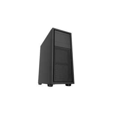 4. GEMBIRD FORNAX K500 MIDI-TOWER-CASE (2x USB 3.0, 1x USB Typ-C, Kartenleser, HD-Audio) SCHWARZ