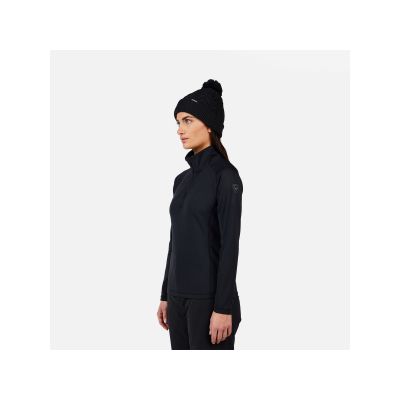 4. ROSSIGNOL W MID LAYER STRETCH HZ Damen-Sweatshirt schwarz