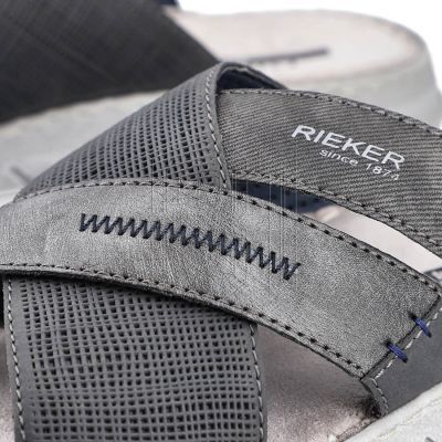 19. Rieker M RKR581 bequeme Flip-Flops, grau