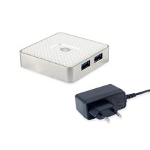 Conceptronic HUBBIES03W USB 3.2 Gen 1 (3.1 Gen 1) Micro-B Hubs, 5000 Mbit/s, Weiß