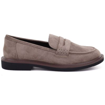 6. Damen-Wildleder-Lords-Schuhe beige Vinceza 62335