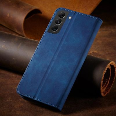 12. Magnet Fancy Case für Samsung Galaxy S23 Ultra Cover mit Flip Wallet Stand Blau