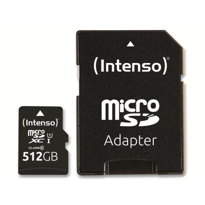 5. Intenso microSD 512 GB UHS-I Perf CL10 | Leistungsklasse 10